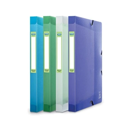 Afbeelding van 12x OXFORD 2nd Lide elastobox, formaat A4, uit PP, rug van 2,5 cm, gea