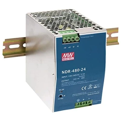 Afbeelding van Mean Well NDR 480 24 AC DC Single Output DIN rail voeding