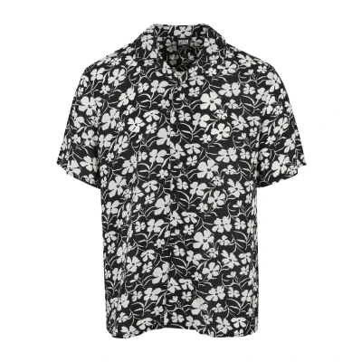 Afbeelding van Urban Classics AOP Resort Overhemd, Heren, Maat: Small, Whiteflower