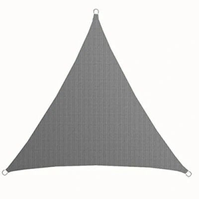 Afbeelding van UV Schaduwzeil 2x2x2 m HDPE Luifel Driehoek Zonwering Zonnezeil Dekzeil Tuin Balkon Grijs
