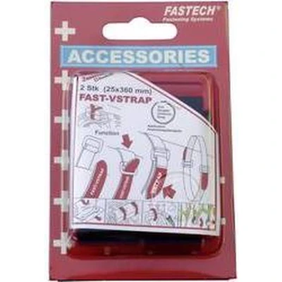 Afbeelding van FASTECH® 688 360K Klittenband Met riem Haak en lusdeel (l x b) 360 mm 25 Zwart 2 stuk(s)