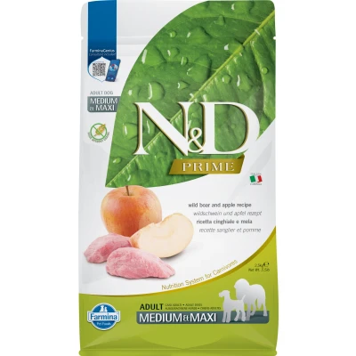 Afbeelding van N&amp;D Prime hondenvoeding Wild Zwijn medium/maxi 2.5 kg.