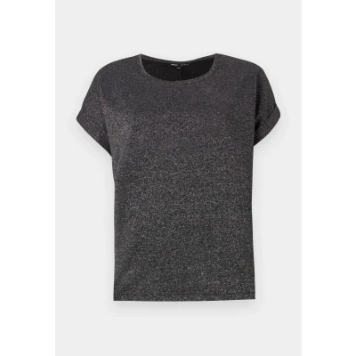 Afbeelding van ONLY Onlmoster Glitter S/S NOOS JRS Tshirt basic, Dames, Maat: Small, Black