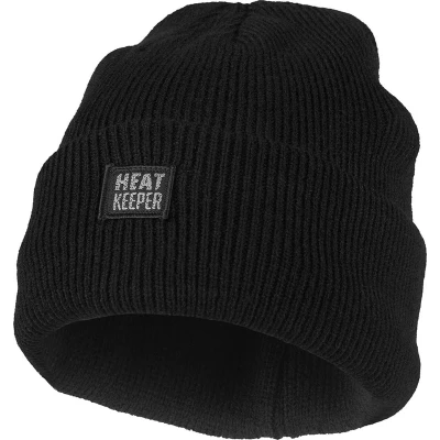 Afbeelding van Heatkeeper Thermo muts heren One Size Zwart 2 Stuks Warme mutsen