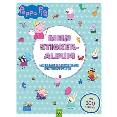 Afbeelding van Peppa Pig Mein Stickeralbum mit 100 Stickern: 24 beschichtete Seiten für das einfache Ablösen und Tauschen deiner Stickersammlung Ab 3 Jahren
