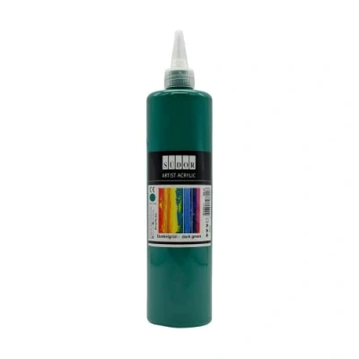 Afbeelding van SÜDOR Acrylverf 500 ml Geschikt voor acrylgietwerk. Sterk gepigmenteerde schilderverf schilderkunst op hout, canvas, steen, papier, stof, metaal. Waterbestendig. Veganistisch (Groen