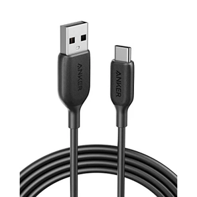 Afbeelding van USB Type C kabel, Anker PowerLine III A naar snellaadkabel (3 m), compatibel met Samsung Galaxy S10 S9 Plus S8 Plus, LG V20 G7 G6 G5, Sony XZ en meer