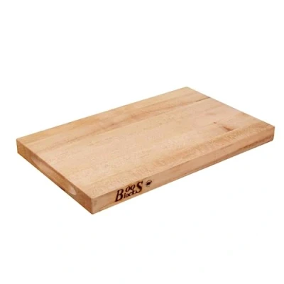 Afbeelding van Boos Block Professionele snijplank, groot, 51 x 38 3 cm, esdoorn hout, serveerplank, snijplank antibacterieel, van hout met handvat, broodplank, ontbijtplankje