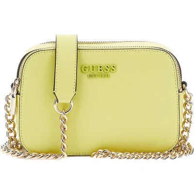 Afbeelding van Guess Sarita Camera Crossbody Schoudertas, Dames, Maat: One Size, Chartreuse