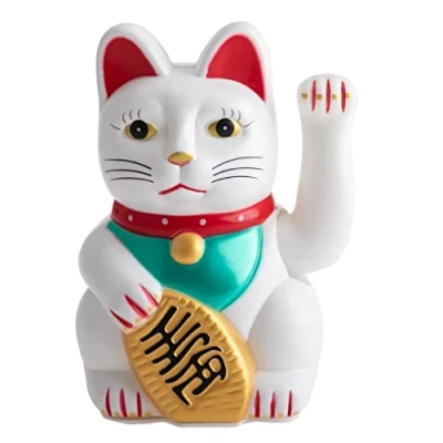 Afbeelding van lachineuse Maneki Neko Kat Bewegende Arm De Geluksbrengende