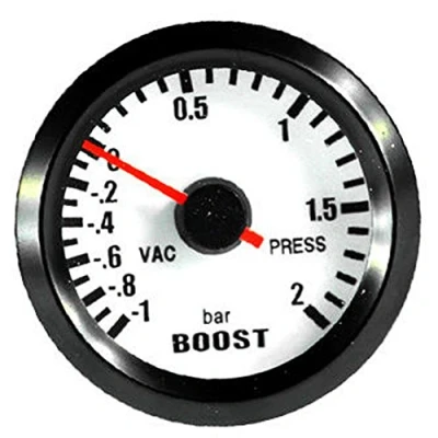 Afbeelding van E Support Turbo Boost Meter Auto Blauw LED Licht Bar Gauge Turbodruk Turbodrukmeter Bellen Wijzer Indicator 52mm