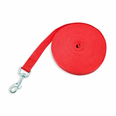 Afbeelding van Monkimau Looplijn voor honden, 5 m, 10 15 20 30 50 m lang, nylon, hondenlijn, middelgrote trainingslijn, langlauflijn, veldlijn, huislijn, hofleine, lang paard (50 rood)