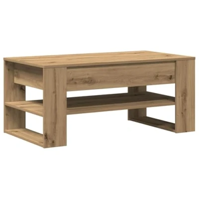Afbeelding van vidaXL Salontafel Ambachtelijk eiken Massief eikenhout Midden