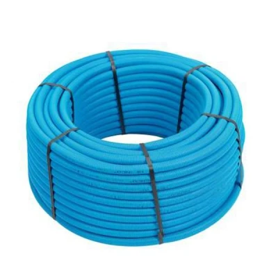 Afbeelding van 14mm x 2,0 Lengte: 50 m incl. Mantel blauw Henco Alu/Pex. Artikelnr: 014MB