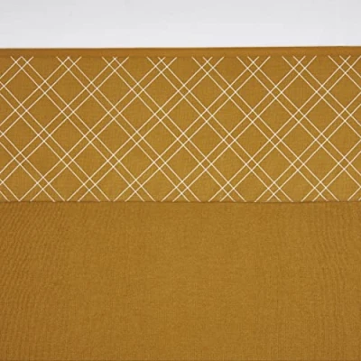 Afbeelding van Meyco baby wieglaken Double diamond 75x100 cm honey gold