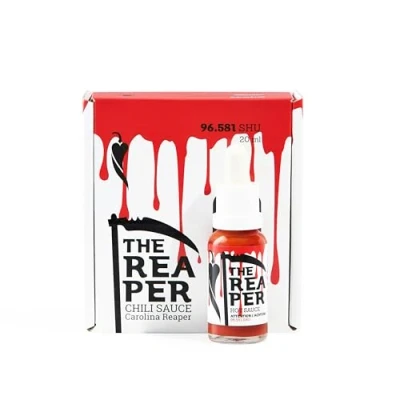 Afbeelding van I LOVE SPICY The Reaper Hete Chilisaus 20 ml, Laboratorium Gemeten 96.581 SHU (Carolina Chilipeper 85%) Heetheid 7/5 Louisiana Stijl