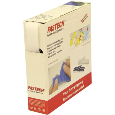 Afbeelding van FASTECH® B25 SKL02000010 Klittenband Om vast te plakken Hotmelt Lusdeel (l x b) 10 m 25 mm Wit