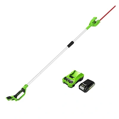 Afbeelding van Greenworks 24V Lange Heggenschaar Met Batterij en Oplader Gen 2