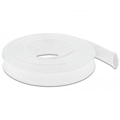 Afbeelding van Delock Geflechtschlauch dehnbar 10 m x 25 mm weiß