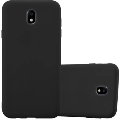 Afbeelding van Cadorabo Hoesje geschikt voor Samsung Galaxy J5 2017 in CANDY ZWART Beschermhoes TPU silicone Case Cover
