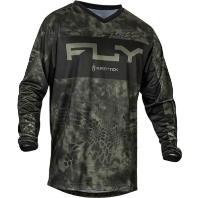 Afbeelding van Fly Racing 2024 F 16 Kryptek S.E. Crossshirt Moss Grijs / Zwart maat M