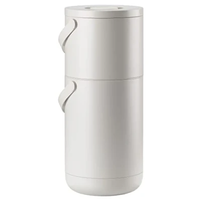 Afbeelding van Prullenbak Zone Denmark Bio Circular Warm Grey 22+12 L