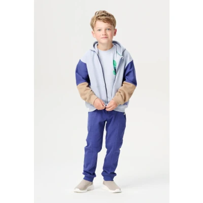 Afbeelding van Noppies Vest Lander Light Sky Maat 116