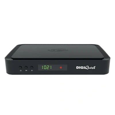Afbeelding van Tivùsat Combo Q80 4K decoder zwart opnamefunctie schakelbaar 2 in 1 afstandsbediening Tivusat kaart inclusief