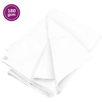 Afbeelding van vidaXL Dekzeil 180 g/m² 6x6 m HDPE wit
