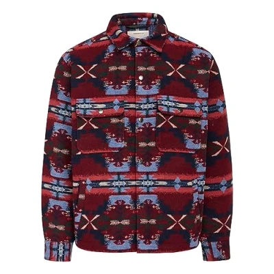 Afbeelding van Redefined Rebel AMAR Lichte jas, Heren, Maat: XL, Red aztec