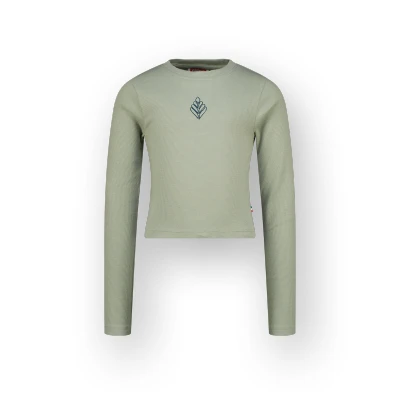 Afbeelding van Top G basic crop rib longsleeve