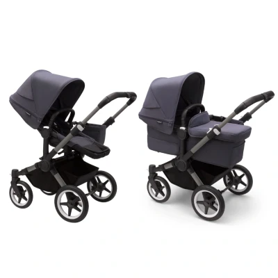 Afbeelding van Bugaboo Donkey5 Mono Kinderwagen Graphite Stormy Blue