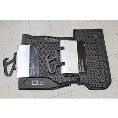 Afbeelding van Audi Originele Gummimatten Kit Q5 Type 80B Voor en Achter Zwart