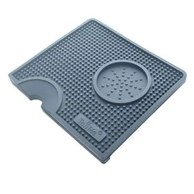 Afbeelding van ToSSme siliconen Koffie Sabotage Mat, Espresso Tamp Poeder Pad, TM CO01 Zwart