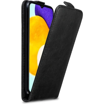 Afbeelding van Cadorabo Hoesje geschikt voor Samsung Galaxy A13 5G in ZWARTE NACHT Beschermhoes Flip Case Cover magnetische sluiting