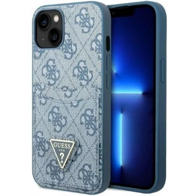 Afbeelding van Guess 4G Double Card Back Case Geschikt voor Apple iPhone 13 Mini (5.4&quot;) Blauw