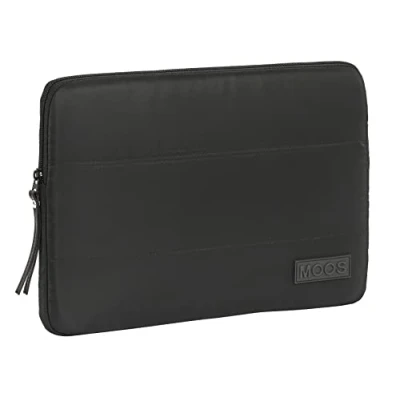 Afbeelding van Laptophoes Moos Gestoffeerd 14&#039;&#039; Zwart (34 x 25 2 cm)