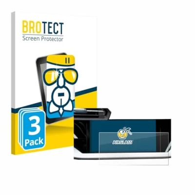 Afbeelding van BROTECT Screenprotector voor Audi A3 Sportback TFSI e Facelift MMI 2024 Folie Beschermfolie Beschermglas transparant (3 Stuks)