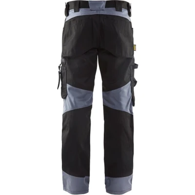 Afbeelding van Blaklader Werkbroek 1556 zwart/grijs maat D108