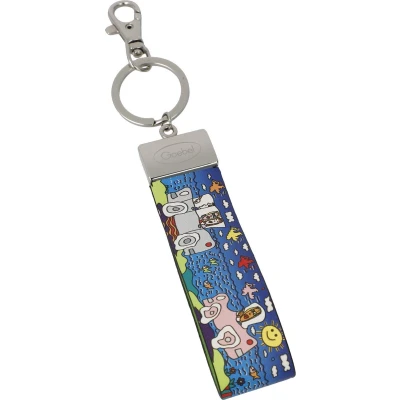 Afbeelding van Goebel James Rizzi Sleutelhanger A Trip to Remember Kunstleer 16cm