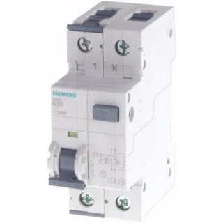 Afbeelding van Siemens aardlekautomaat 1p b kar ac 230v 16a 50 hz breedte 2 mod diepte 70mm ip20 5su1354 6kk16