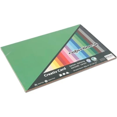 Afbeelding van Creativ Company Gekleurd Karton A4, 30 Vellen
