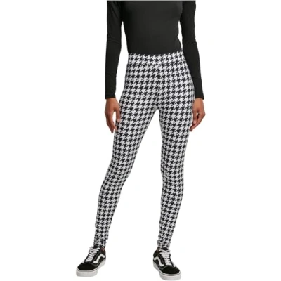 Afbeelding van Urban Classics SOFT AOP Legging, Dames, Maat: Medium, Blackpaint