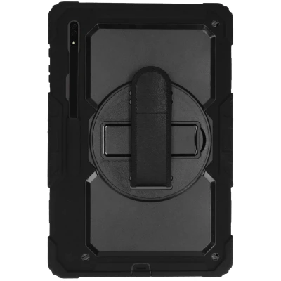Afbeelding van Samsung Galaxy Tab S8 Ultra Hoes Extreme Backcover met strap Hardcase,Backcover Zwart Kunststof Tablet Hoezen