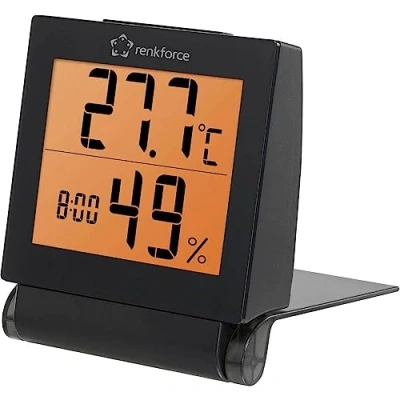 Afbeelding van Renkforce Thermo en hygrometer Zwart