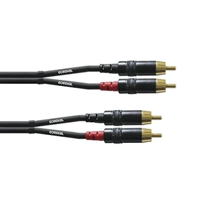 Afbeelding van CORDIAL kabel AUDIO dubbele RCA 60 cm Essentials