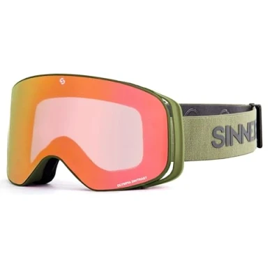 Afbeelding van Skibril Sinner Olympia + Matte Moss Green Double Orange Sintrast