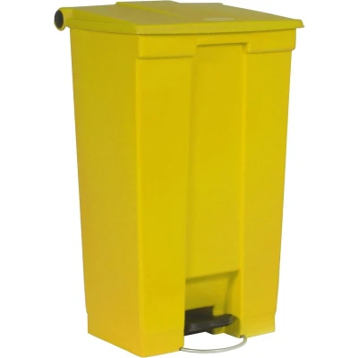 Afbeelding van Step On Classic container 87 ltr Rubbermaid, geel