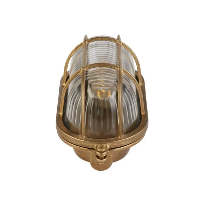 Afbeelding van Searchlight Goude wandlamp Bulkhead klassiek 30361PB