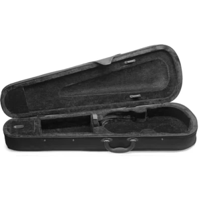 Afbeelding van Stagg elektrische viool (metallic zwart) inclusief case &amp; hoofdtelefoon